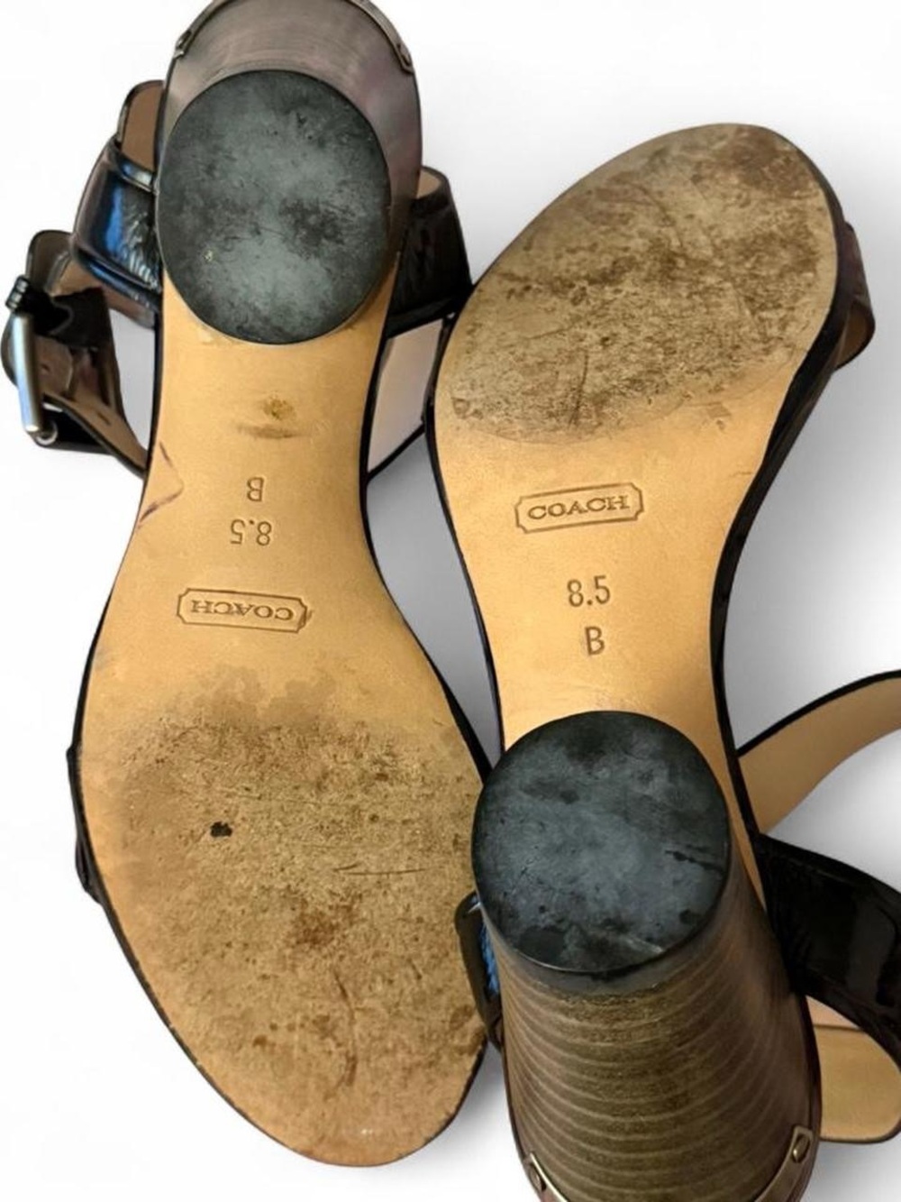 Coach Black Heel Sandals - Picture 2 of 5